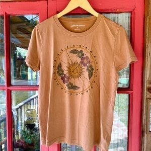 Lucky Brand Sun Graphic Studded T-Shirt